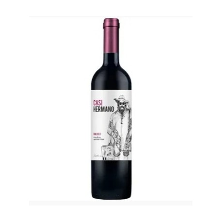 Vinho Tinto Argentino Casi Hermano Tempranillo Meio Seco